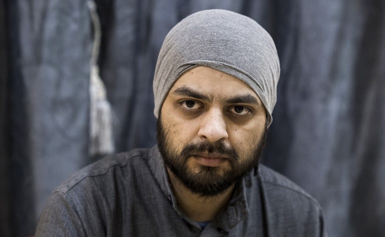 'HUNG OUT TO DRY.' Mohammad Ali, a 28-year-old Canadian jihadist captured by the US-backed Syrian Democratic Forces (SDF), speaks to AFP at a detention center in the northeastern Syrian city of Hasakeh on February 10, 2019. Photo by Fadel Senna/AFP 