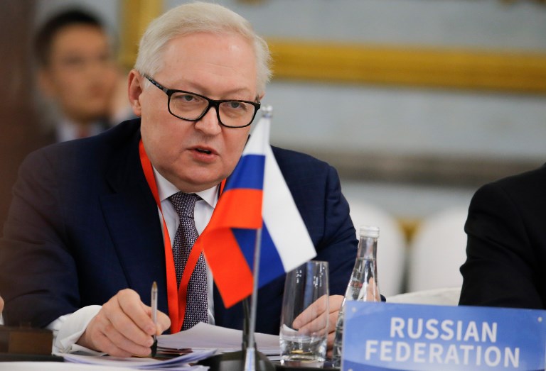 SUPPORT. This file photo shows Russia's Deputy Foreign Minister and head of delegation Sergei Ryabkov attending a Treaty on the Non-Proliferation of Nuclear Weapons (NPT) conference in Beijing January 30, 2019. File photo by Thomas Peter/Pool/AFP 