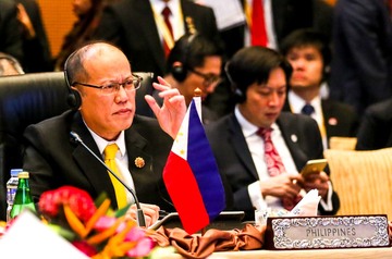 GRIM. President Benigno S. Aquino III focuses on the discussions during the 18th ASEAN – Japan Summit in Malaysia on Sunday, 22 November 2015 at the sidelines of the 27th ASEAN Summit and Related Summits. Photo by Lauro Montellano Jr./ Malacañang Photo Bureau 
