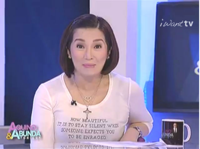 Screengrab from IWantTV/Aquino and Abunda Tonight