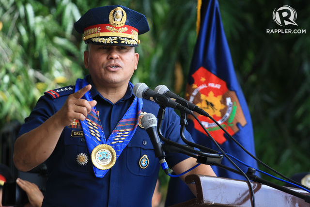 TIES WITH AMERICA. PNP chief Ronald dela Rosa attends the PNP Regional Office anniversary on August 9, 2016 in Davao City. File photo 