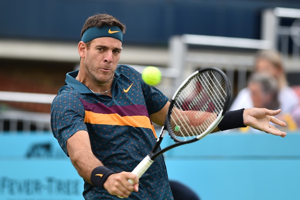 SIDELINED. Even if Juan Martin del Potro’s surgery turns out successful, he won’t recover in time for Wimbledon. Photo by Glyn Kirk/AFP 