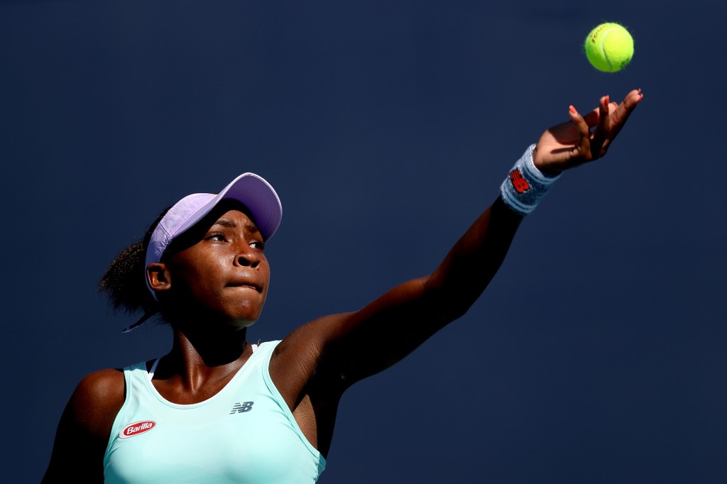 PRODIGY.  Cori Gauff says she's inspired by tennis superstar Serena Williams. Photo by Matthew Stockman/Getty Images/AFP  