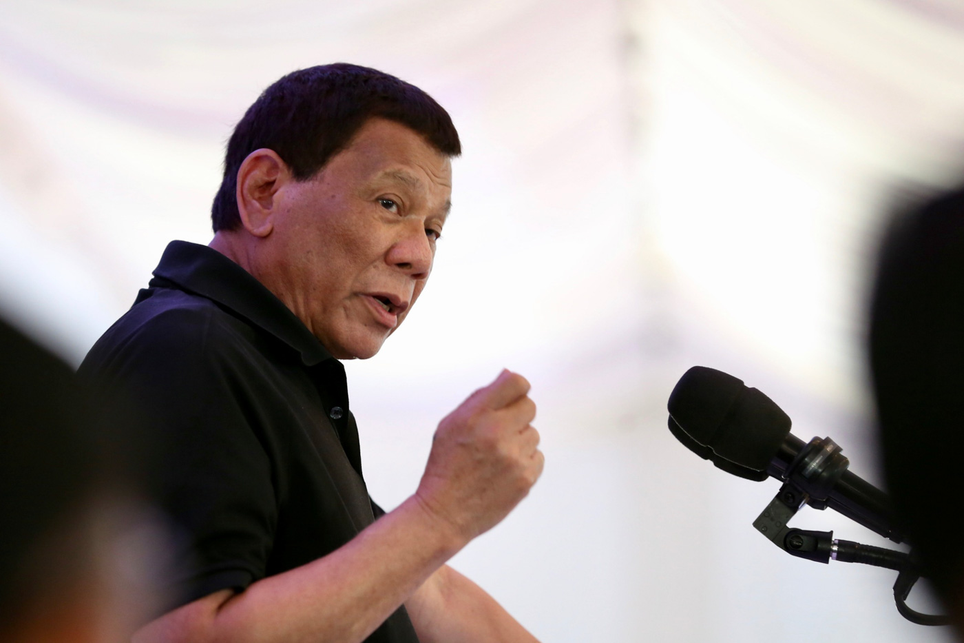 'VERY GOOD' RATING. President Rodrigo Duterte speaks at an event in Bohol on June 28, 2018. Malacañang photo 