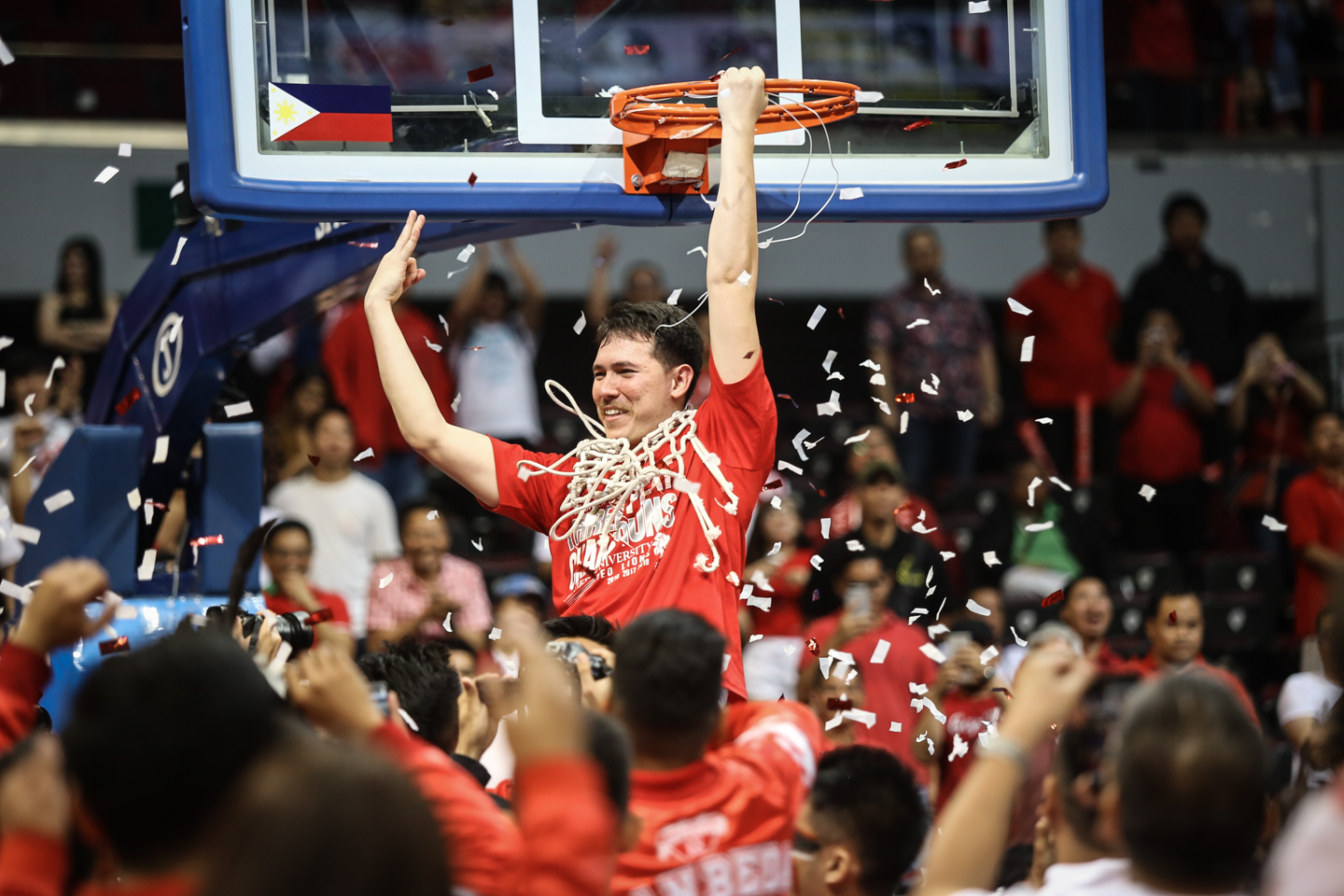 3RD STRAIGHT NET. Robert Bolick exits the NCAA as a three-time champion with San Beda. Photo by Josh Albelda/Rappler 