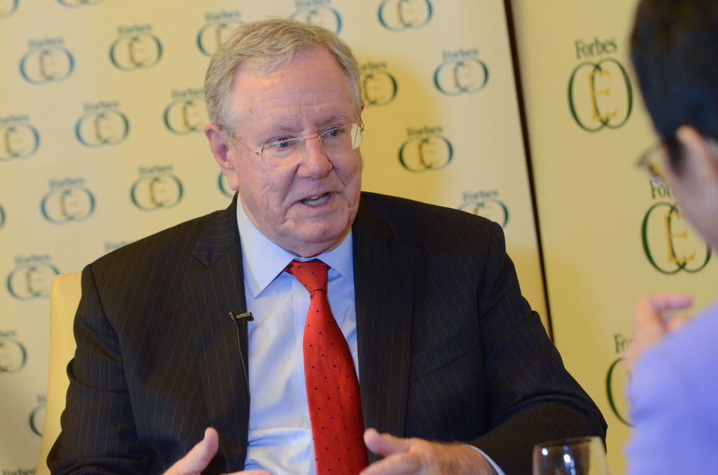 REFORM IS NEEDED. Although growth in the Philippines is slow, it is remarkable compared to the rest of the world, Forbes Media Chairman and Editor-in-Chief Steve Forbes says. All photos by Alecs Ongcal / Rappler    