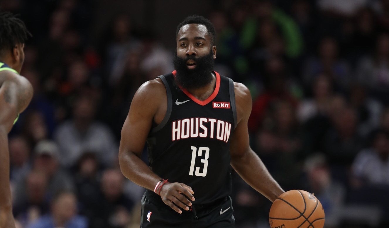 ON A ROLL. James Harden and the Rockets streak to their seventh straight triumph. Photo from Houston Rockets 