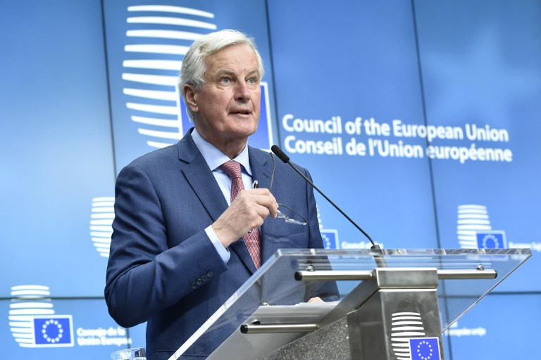 CHIEF NEGOTIATOR. In this file photo, European Union Chief Negotiator in charge of Brexit negotiations, Michel Barnier gives a press after a General affairs council debate on the article 50 concerning Brexit in Brussels, at the EU headquarters in Brussels on January 29, 2018. John Thys/AFP 