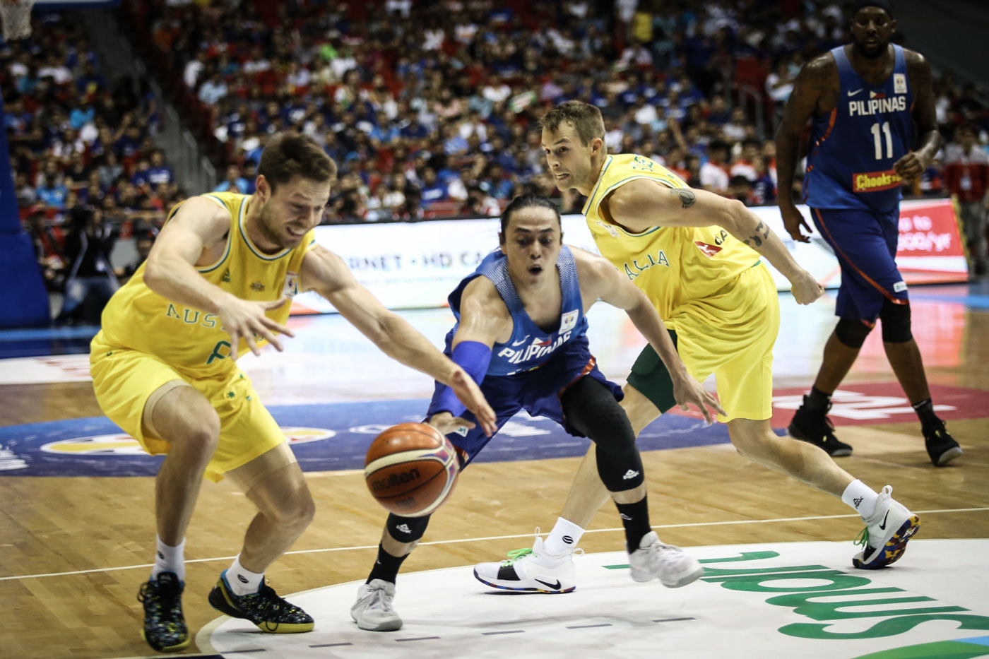 THROWN OUT. Terrence Romeo is one of the 9 Gilas players ejected in the Philippines' default loss to Australia. Photo by Josh Albelda/Rappler 
