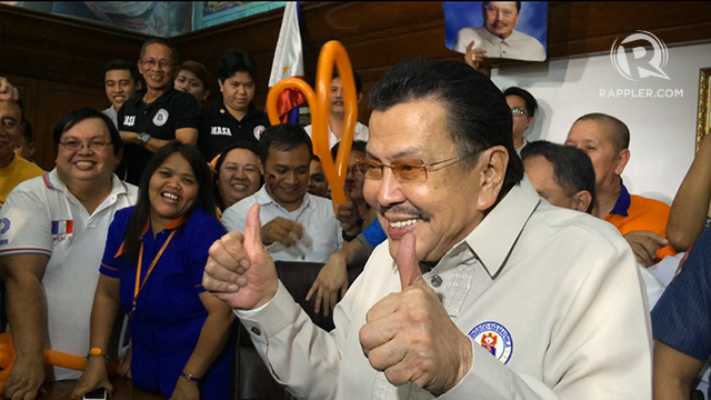 Former president and Manila mayor Joseph Estrada
