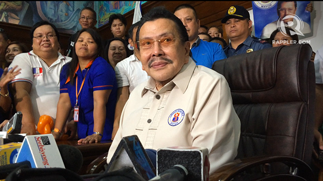 HOSPITALIZED. Former President and Manila Mayor Joseph Estrada has been hospitalized due to pneumonia  