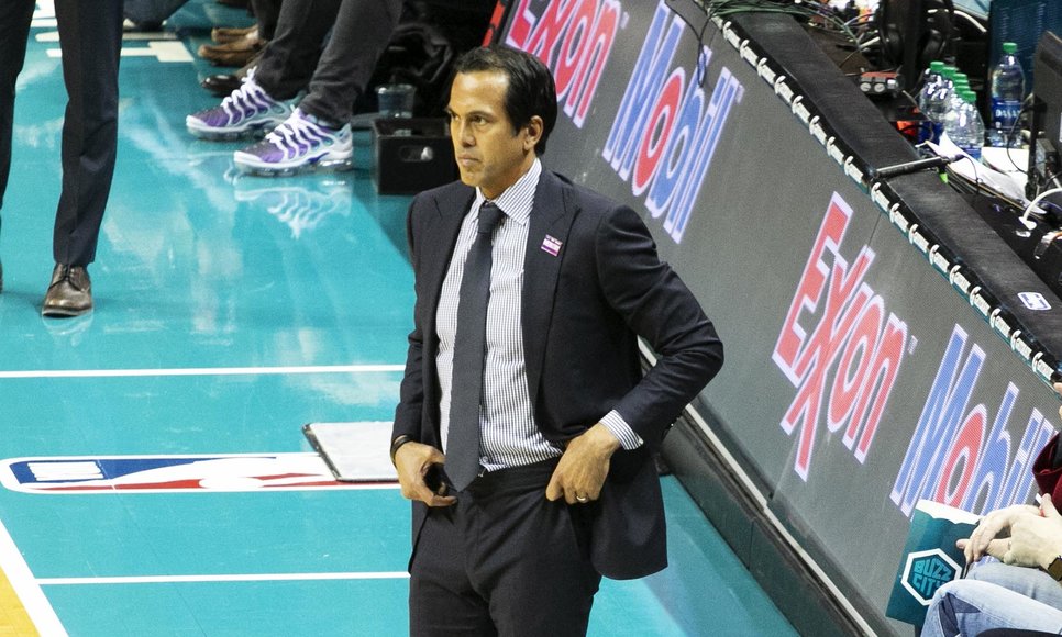 LONG ROAD. Before manning the sidelines, Erik Spoelstra worked behind the scenes as a video coordinator for Miami. File photo by Paul Mata/Rappler 
