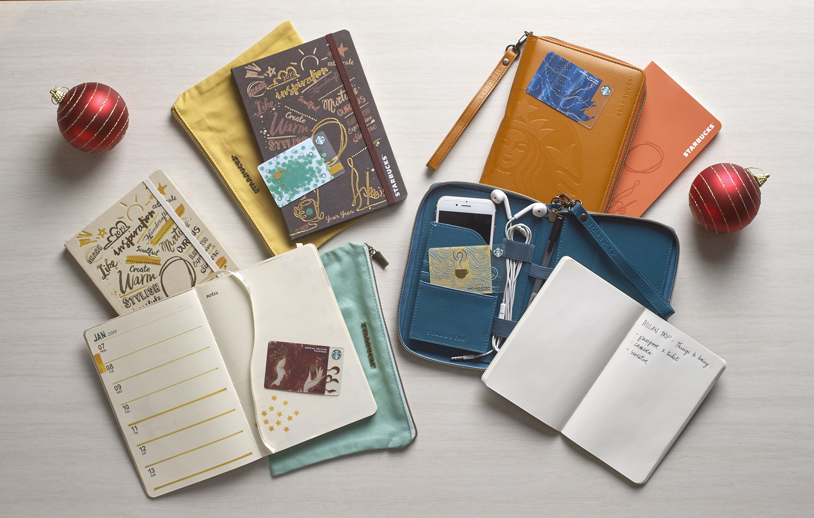 IT'S HERE. Starbucks Philippines presents its 2019 planners and travel organizers. Photo courtesy of Starbucks Philippines 
