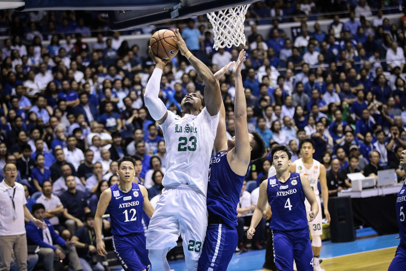SURPRISE EXIT. Ben Mbala announces his departure from the DLSU Green Archers. File photo by Josh Albelda/Rappler 