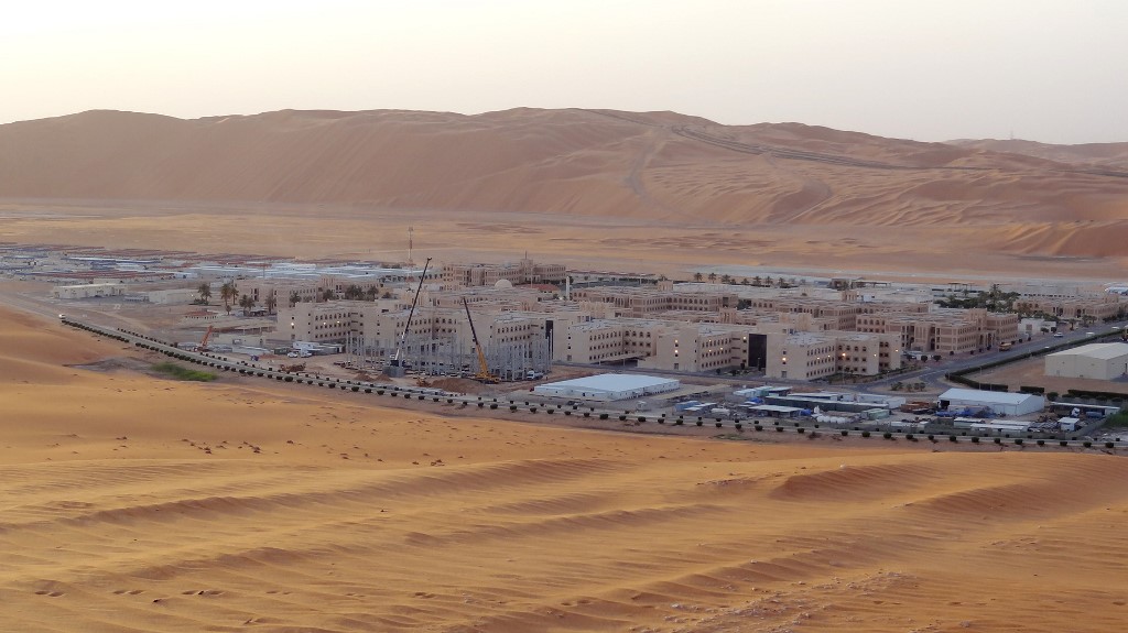 PRODUCTION. A view of Saudi Aramco's Shaybah oil site on May 10, 2016. File photo by Ian Timberlake/AFP 