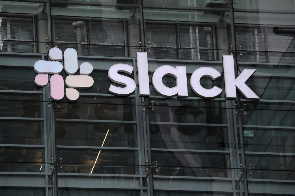 SLACK. A view of the Slack headquarters on April 02, 2019 in San Francisco, California. Photo by Justin Sullivan/GETTY IMAGES NORTH AMERICA/AFP 