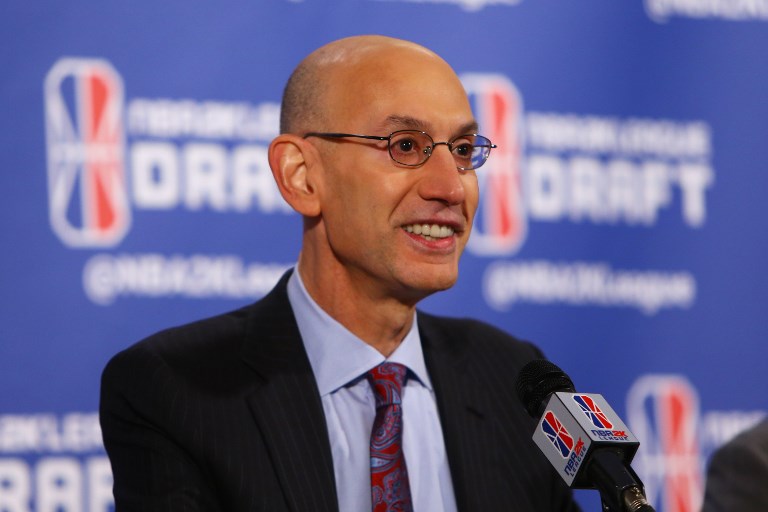 DEDICATED. NBA Commissioner Adam Silver has been working for the league in various capacities since 1992. Photo by Mike Stobe/Getty Images/AFP  