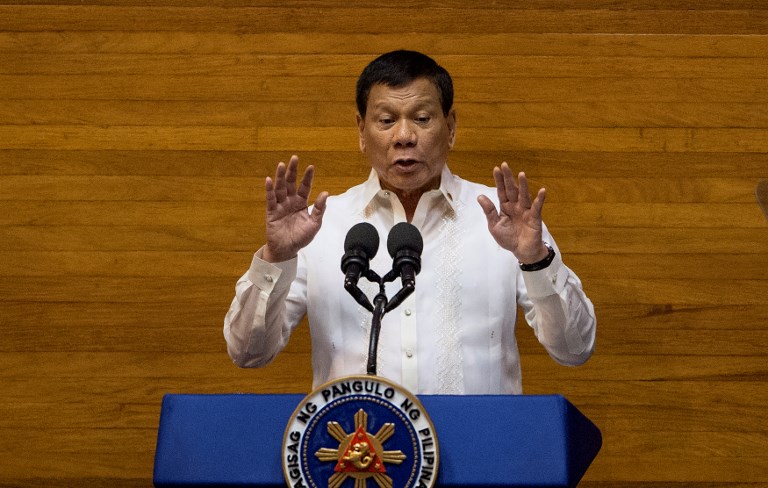 SONA WATCH. President Rodrigo Duterte will again address Congress and the nation for his SONA on July 23, 2018. File photo by AFP or licensors 