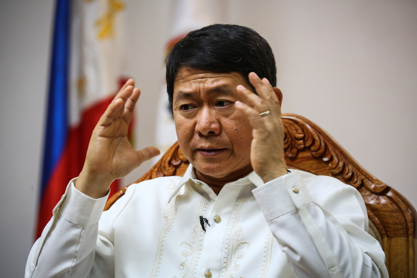 POSITIVE. DILG Secretary Eduardo Año during a Rappler Talk interview at the PNP GHQ in Quezon City on September 18, 2019. File photo by Gerard Carreon/Rappler  
