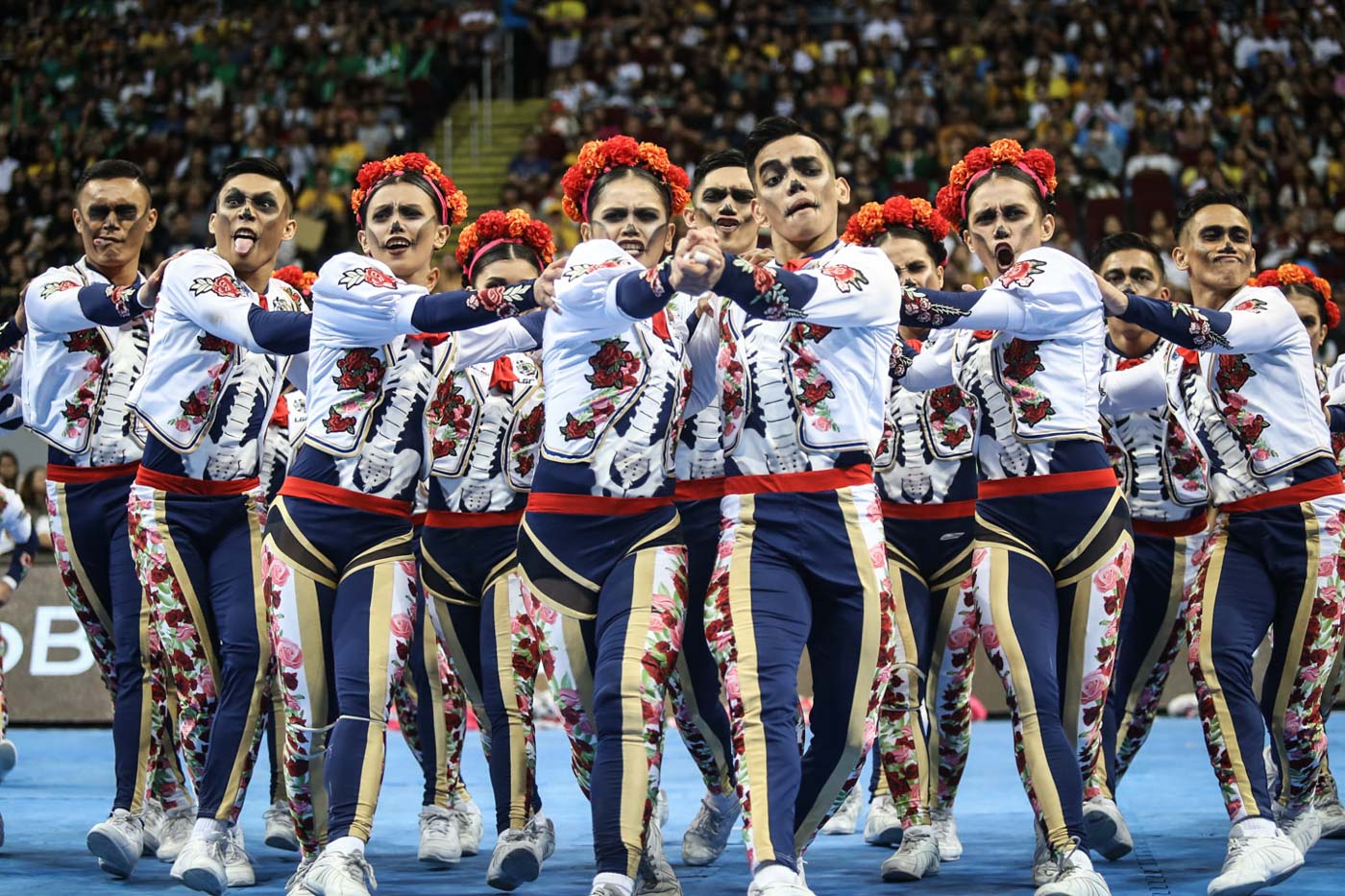 TOP DOG. The NU Pep Squad marches back to the UAAP cheerdance throne. Photo by Josh Albelda/Rappler  