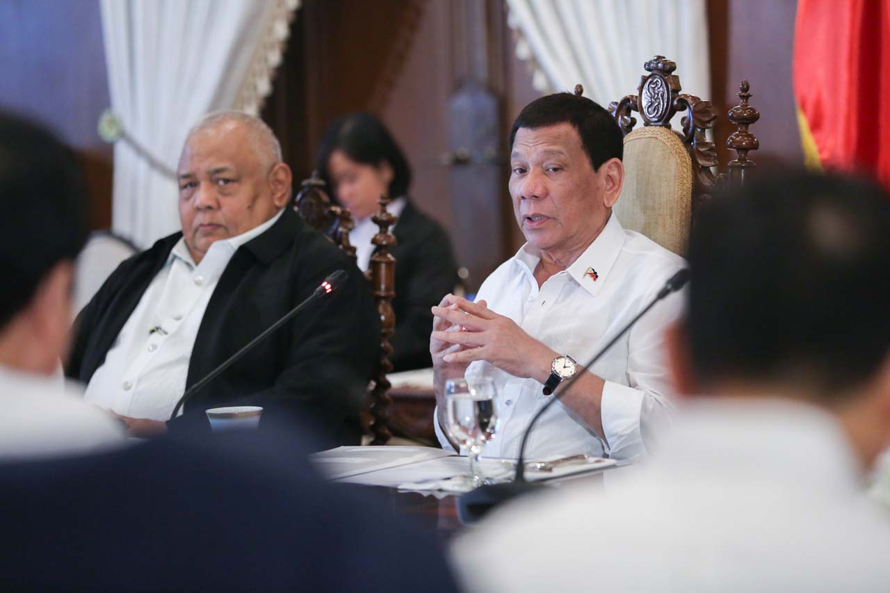 CABINET MEETING. President Rodrigo Duterte presides over the 36th Cabinet Meeting in Malacañang Palace on April 1, 2019. Malacañang photo  