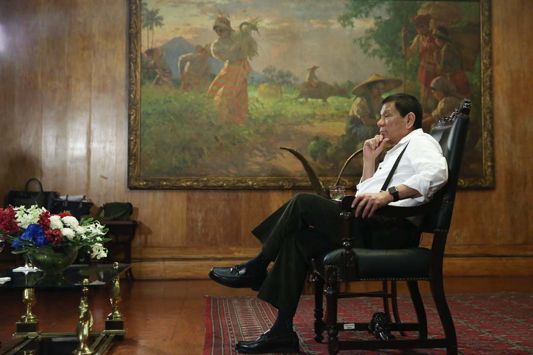 CHIEF EXECUTIVE. President Rodrigo Duterte in Malacañang Palace on October 24, 2016. Photo by King Rodriguez/Presidential Photo 