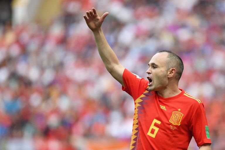 SAD EXIT. Andres Iniesta admits it’s not the international farewell he wanted. Photo by Kirill Kudryavtsev/AFP  