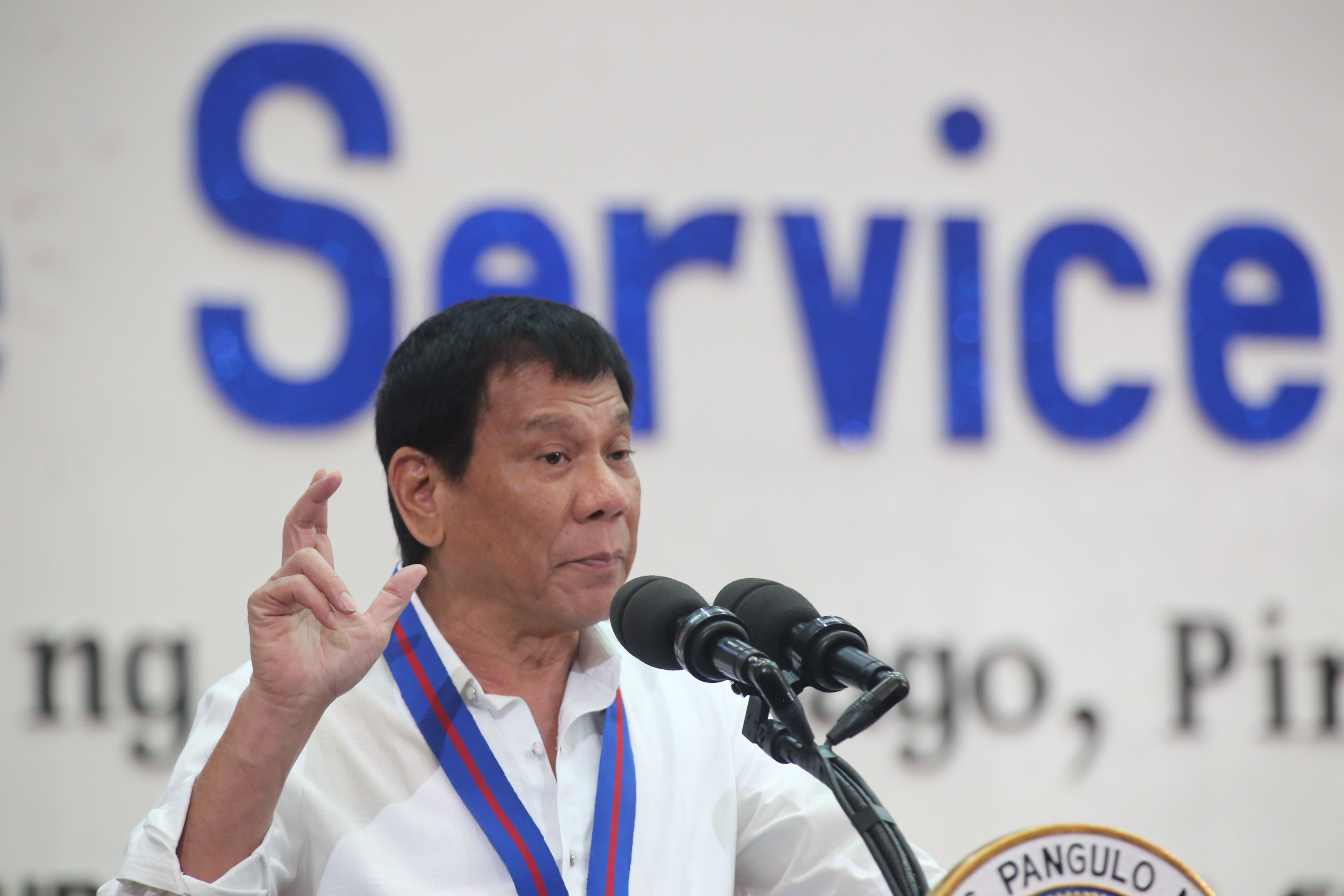 WAR ON DRUGS. President Rodrigo Duterte says he will wage his war on drugs at all costs. File photo from Malacañang PID  