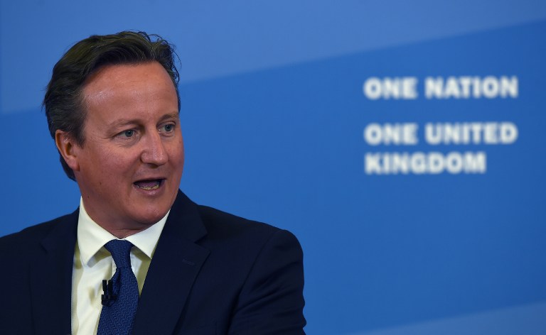'DISGRACEFUL STEREOTYPING'? British Prime Minister David Cameron drew criticism from Muslim groups and opposition parties. File photo by AFP   