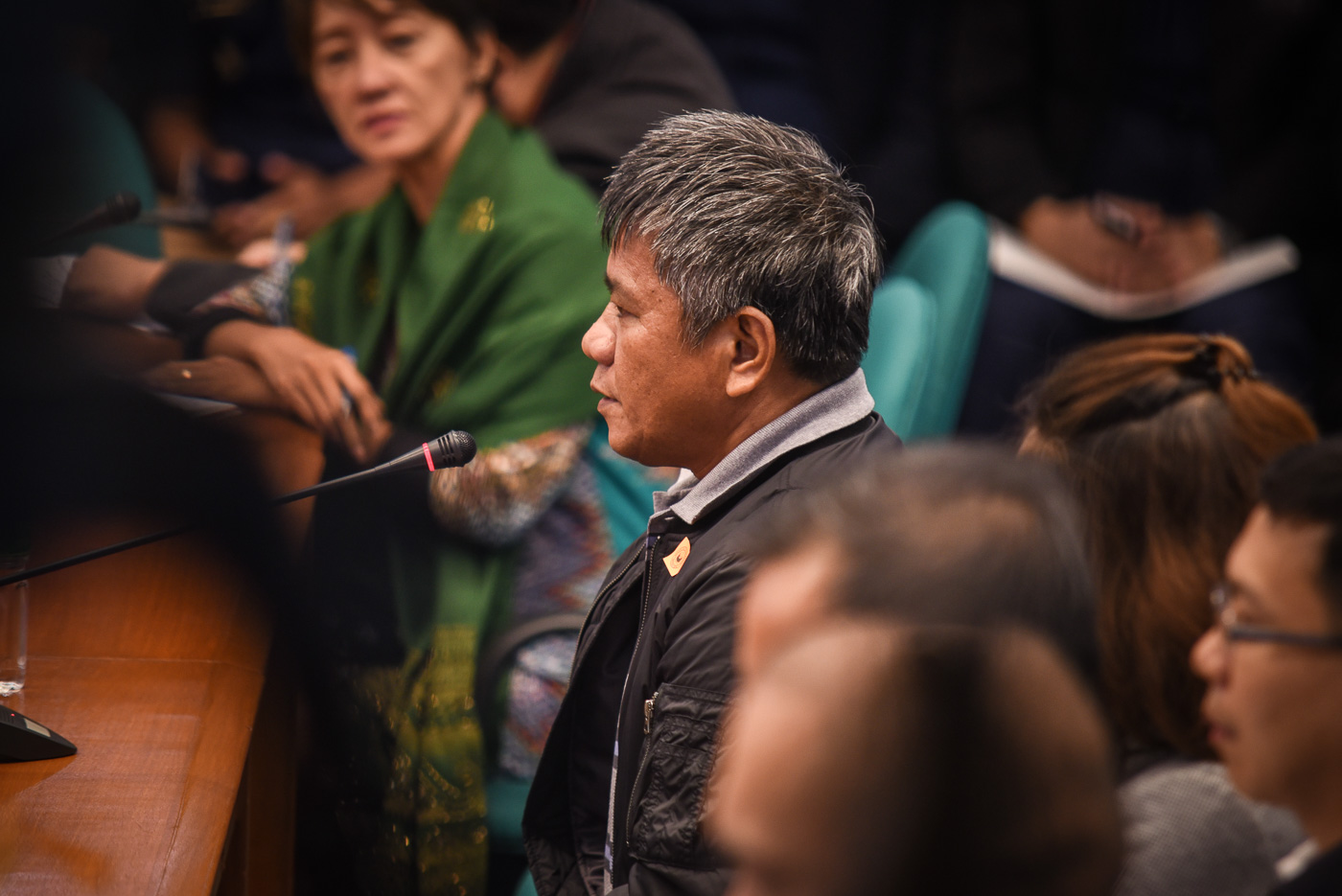ARREST WARRANT. Edgar Matobato attends the Senate probe into the spate of extrajudicial killings, September 16, 2016. File photo by LeAnne Jazul/Rappler  