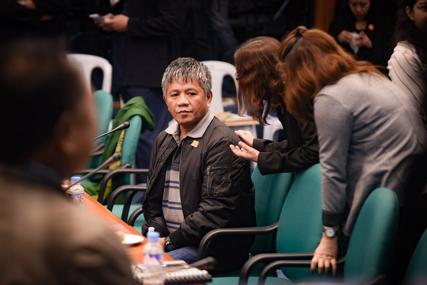 SENATE INQUIRY. Witness Edgar Matobato faces a Senate inquiry into the spate of killings under the Duterte administration on September 15, 2016. Photo by LeAnne Jazul/Rappler   