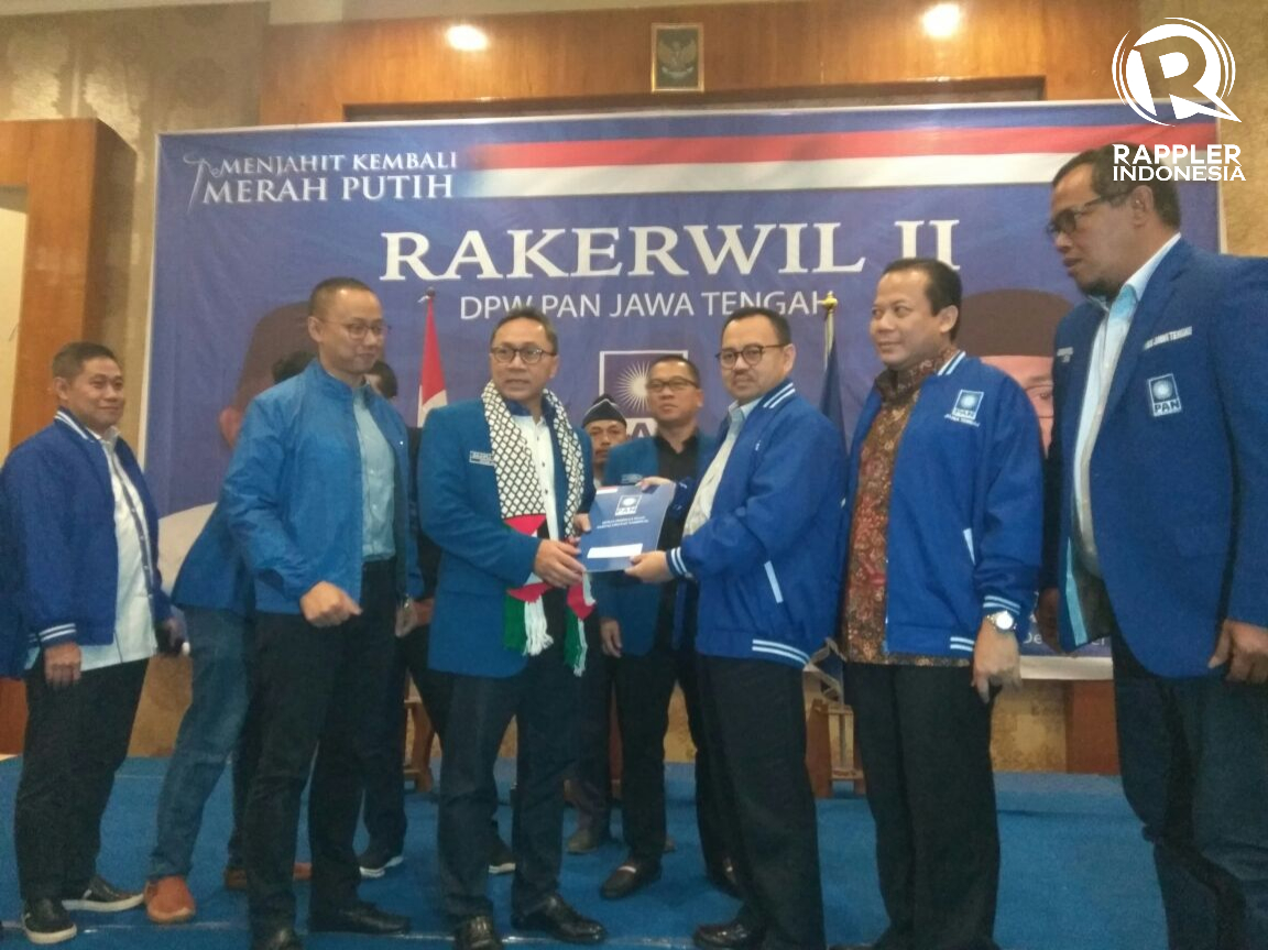 CAGUB JAWA TENGAH. Ketua Umum Partai Amanat Nasional (PAN) resmi memberikan rekomendasi kepada Sudirman Said untuk diusung sebagai cagub Jawa Tengah pada 2018. Foto oleh Fariz Fardianto/Rappler 