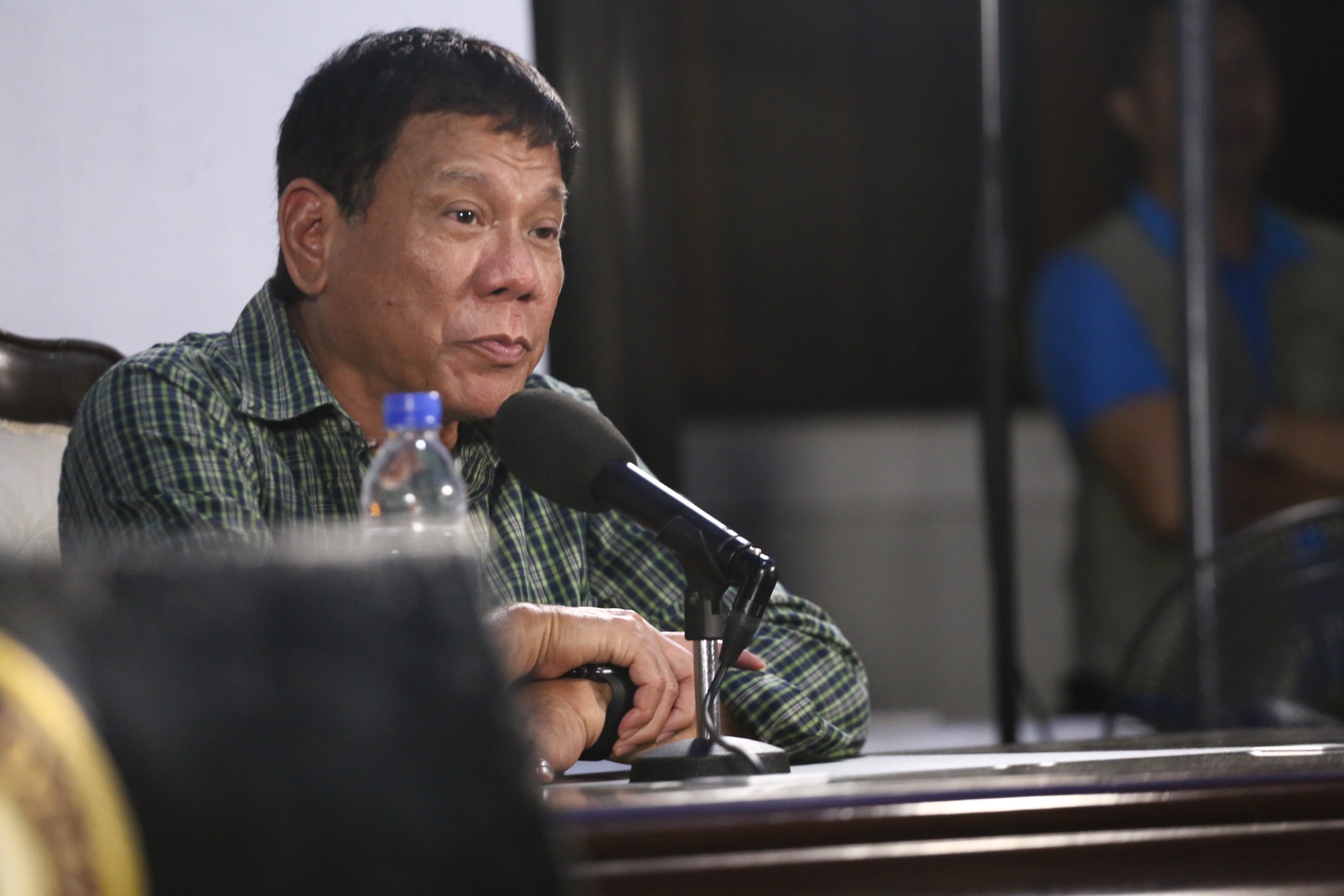 WARNING TO DRUGLORDS. 'Do not destroy my country beacuse I will kill you,' says Duterte. Photo by Manman Dejeto/ Rappler 