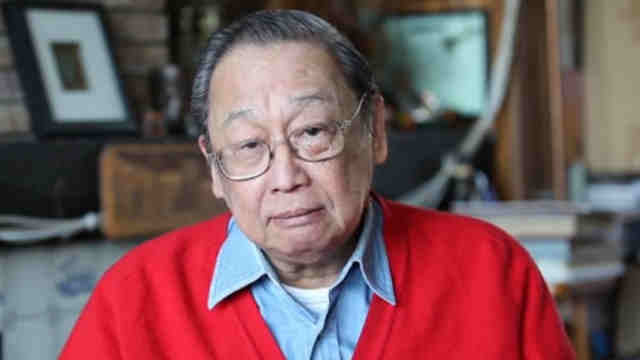 REBEL LEADER. Communist Party of the Philippines founding chairman Jose Maria "Joma" Sison says recent tense encounters between the military and communist guerrillas are no reason to back out of planned peace talks with the government. File photo 