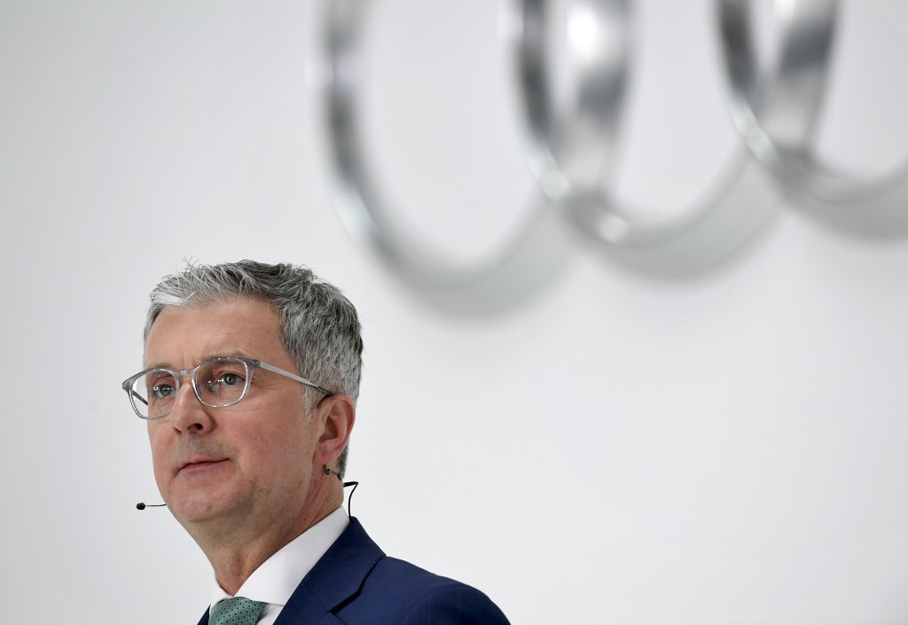 EX-AUDI BOSS. Rupert Stadler attends a press conference at the Audi headquarters in Ingolstadt, on March 15, 2018. File photo by Christof Stache/AFP 