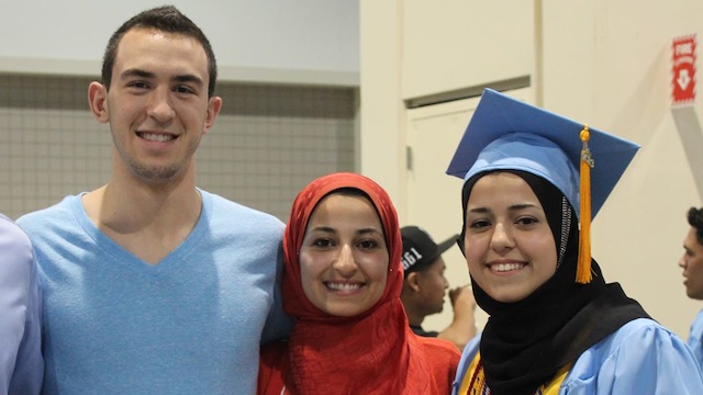 The victims of the shootings in Chapel Hill, NC: Deah Barakat; his wife, Yusor Mohammad; and Razan Mohammad Abu-Salha. Image from Deah Barakat's Facebook profile 