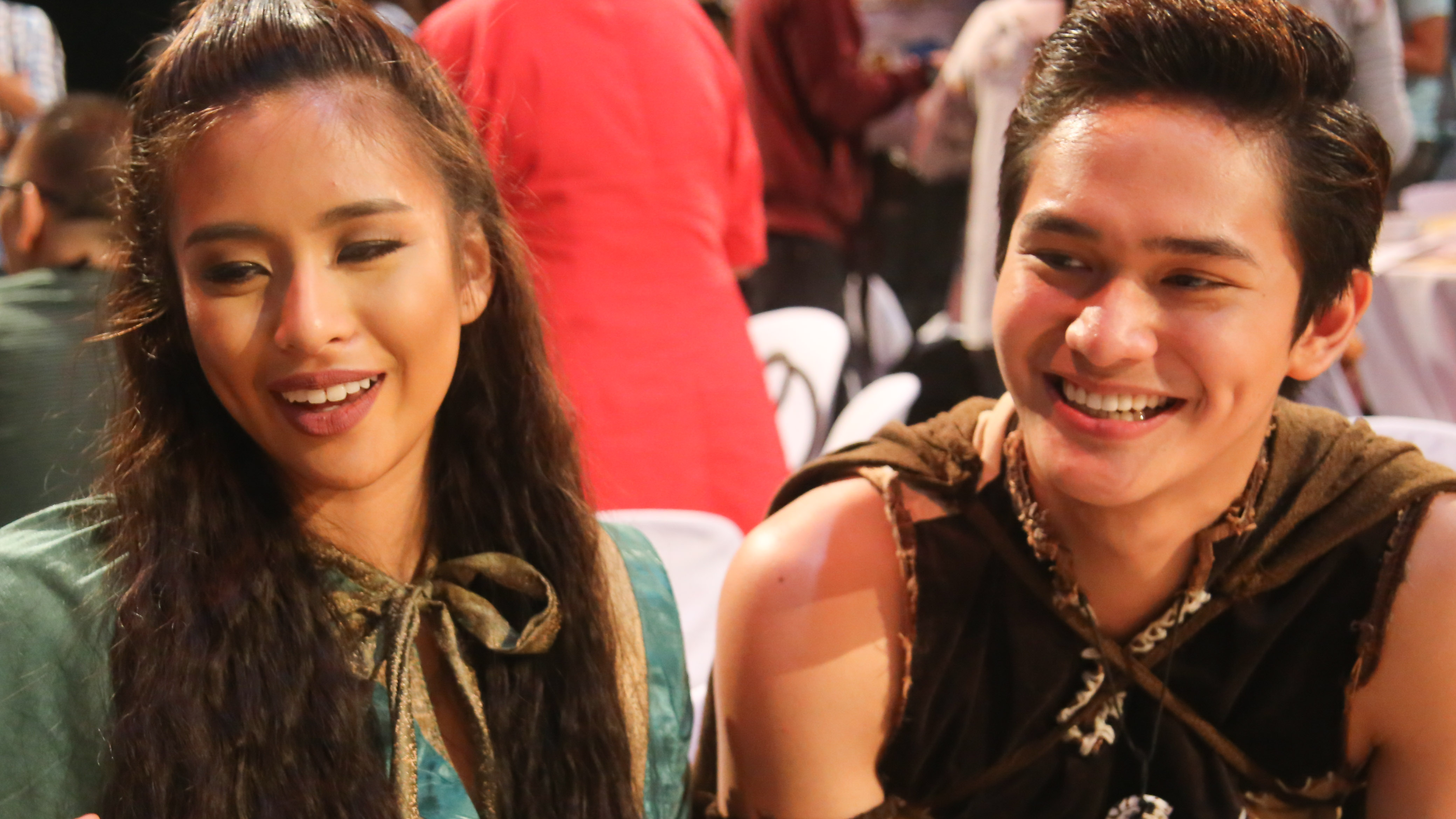 Gabbi and Ruru Madrid during the press conference for 'Encantadia.' Photo by Paolo Abad/Rappler 