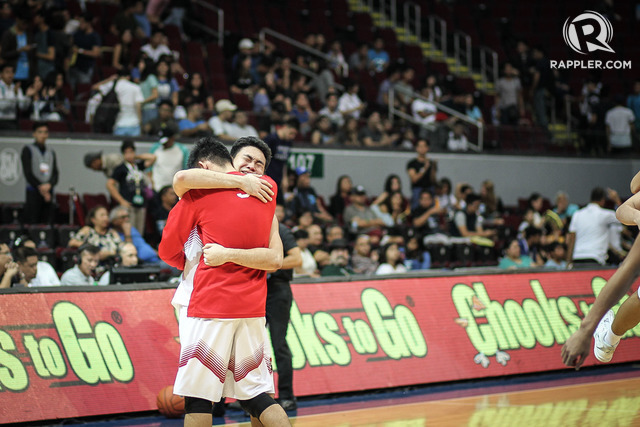 SIGH OF RELIEF. UE is no longer winless in Season 79. Photo by Josh Albelda/RAPPLER