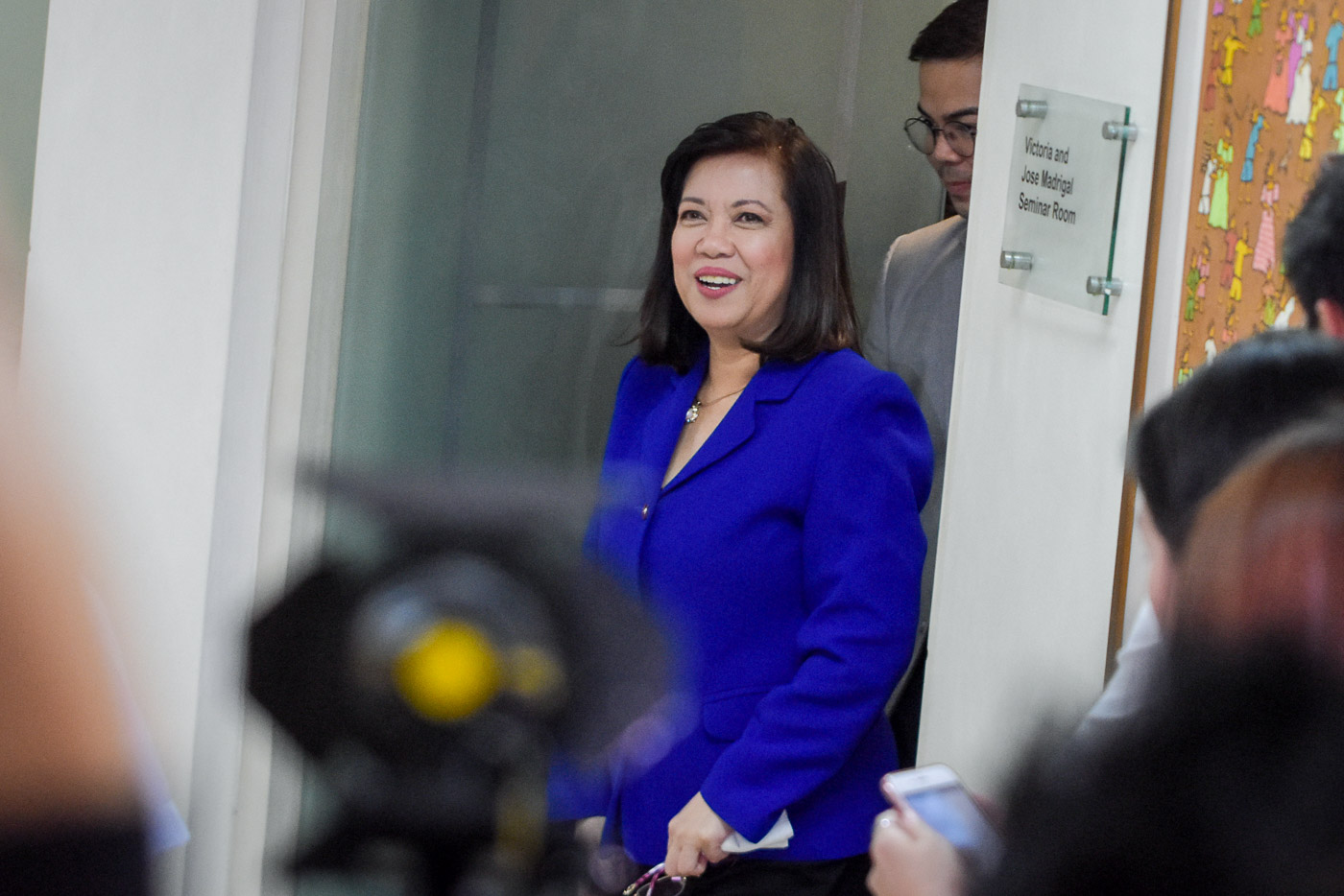 SALNS ISSUE. Chief Justice Ma. Lourdes Sereno during the Women vs Strongman forum at the UP School of Economics on March 22, 2018. Photo by LeAnne Jazul/Rappler  