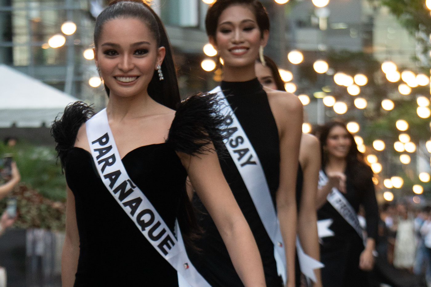 RUNWAY CHALLENGE. The Miss Universe Philippines candidates show their catwalk skills during the first challenge at Uptown Parade in BGC, Taguig. All photos by Dion Besa/Rappler 