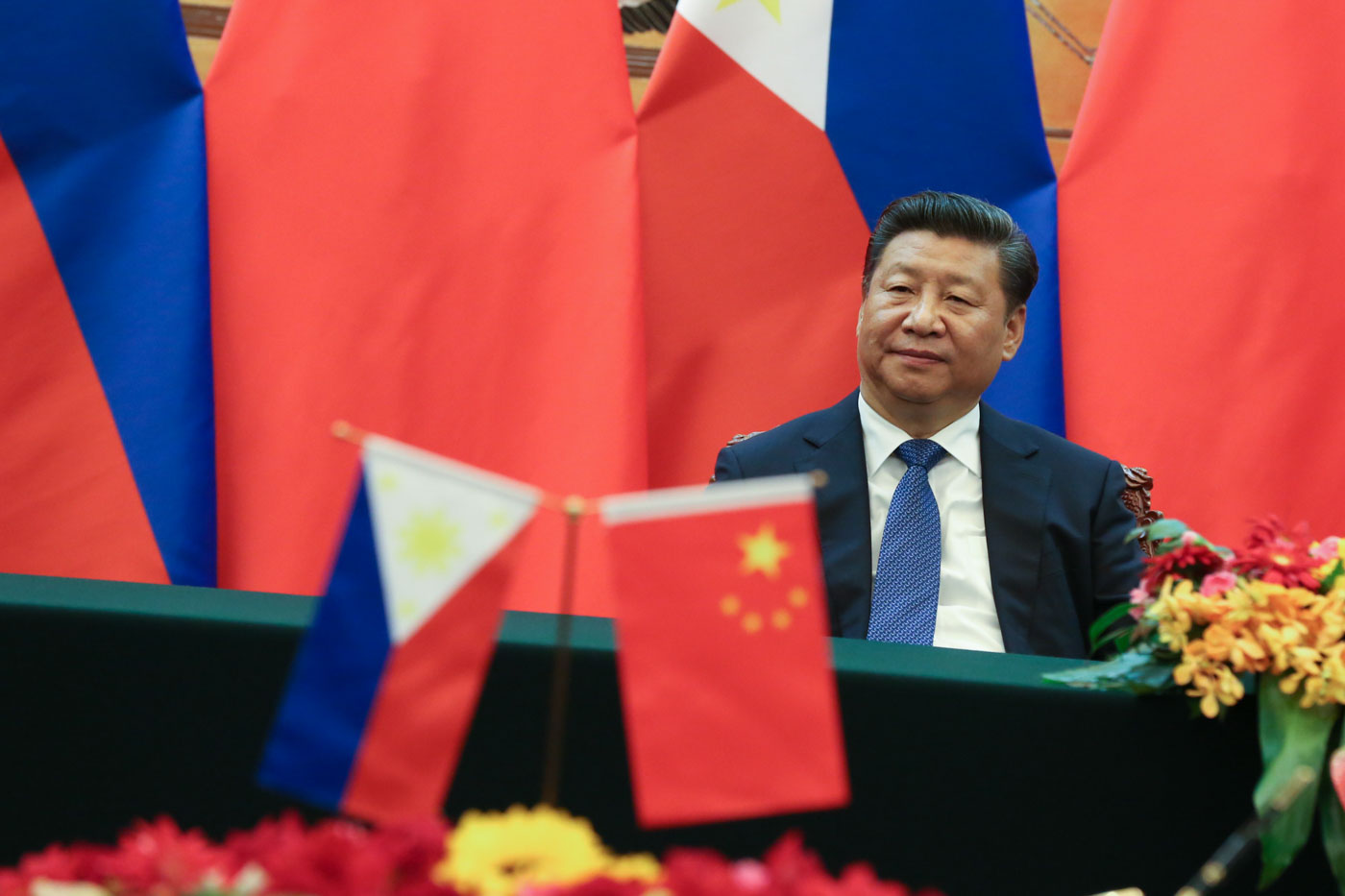 CHINESE LEADER. Chinese President Xi Jinping witnesses the signing of a memorandum of understanding following a bilateral meeting with President Rodrigo Duterte in Beijing on October 20, 2016. Malacañang photo 