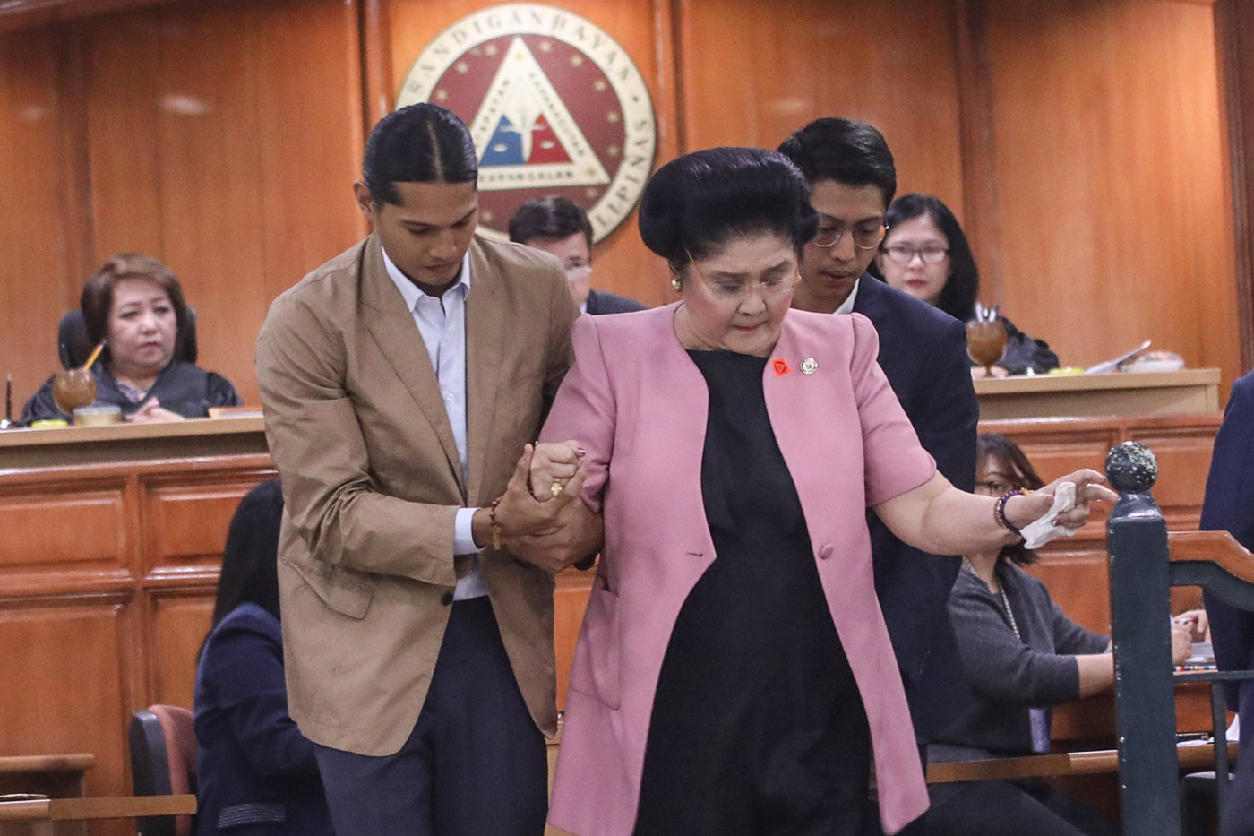 IMELDA MARCOS. To appeal for post-conviction bail, the former first lady makes an appearance at the Sandiganbayan on November 16. Photo by Darren Langit/Rappler  