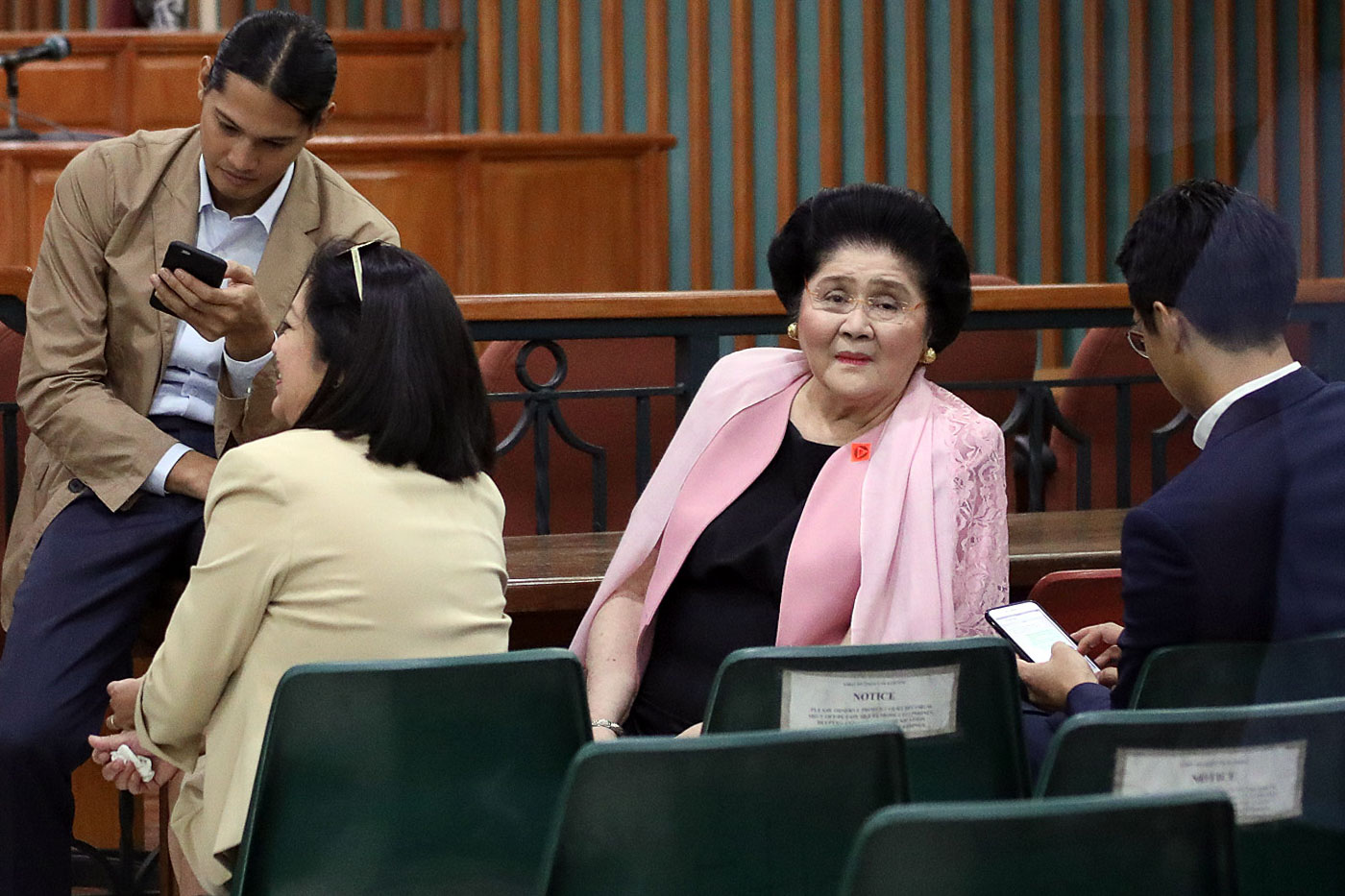 OLD AGE. Ilocos Norte 2nd District Representative Imelda Marcos is granted bail post-conviction partly due to her old age. Photo by Darren Langit/Rappler 