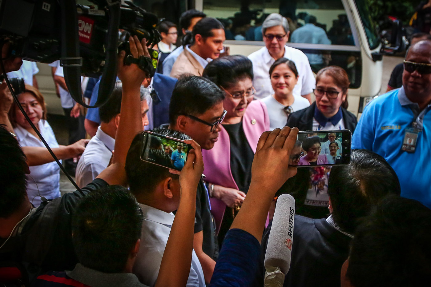 'GUIILTY'. Former first lady and Ilocos Norte Representative Imelda Marcos arrives at the Sandiganbayan on November 16, 2018. All photos by Jire Carreon/Rappler  