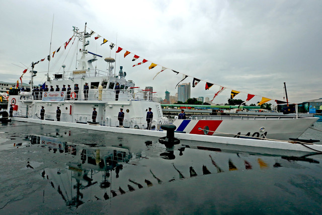 SHIP FROM JAPAN. The Barko ng Republika ng Pilipinas (BRP) Tubbataha docks at Port Area in Manila on October 12, 2016. File photo by Robinson Ninal/Presidential Photo 
