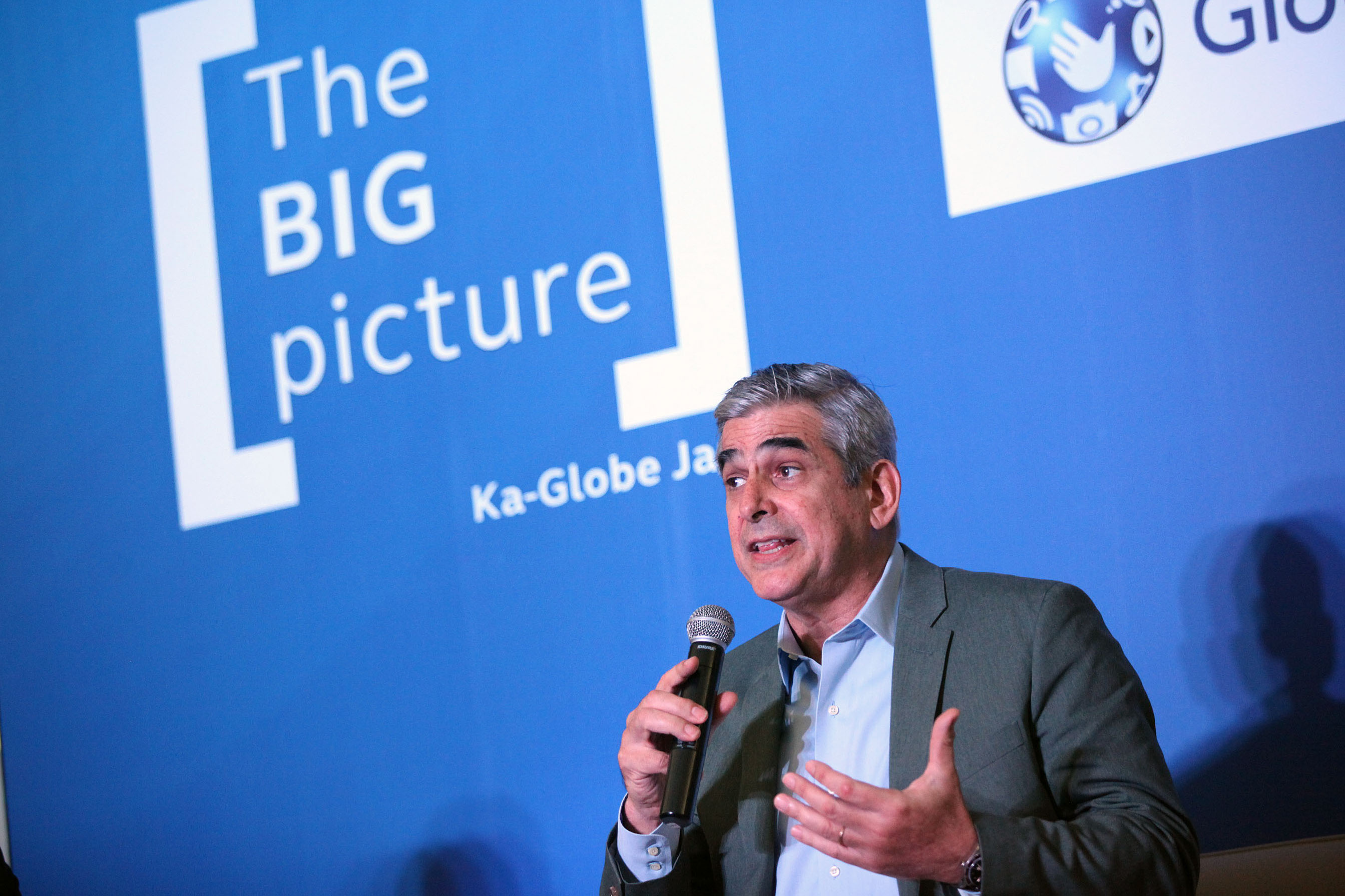 FUTURE. 'Our job now is to worry about the future. [Think of] where the Philippines is going,' Globe Chairman Jaime Augusto Zobel de Ayala says during the launch of the #PHVote partnership. Photo by Josh Albelda/Rappler  
