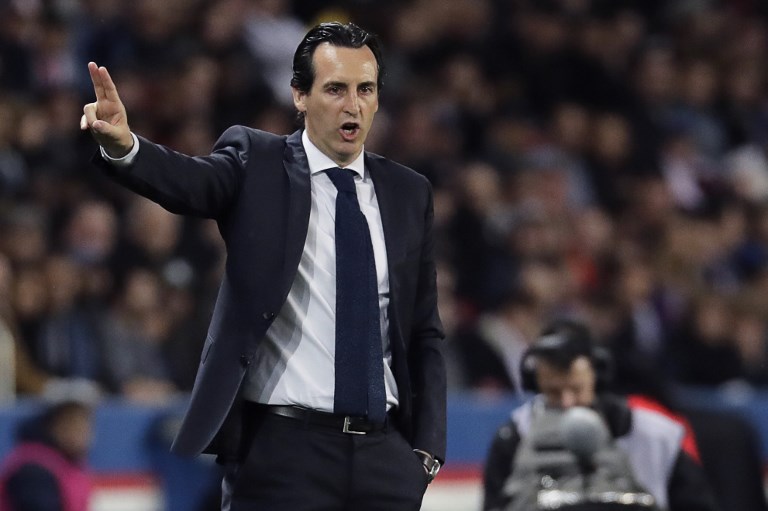 EXIT. The contract of Paris Saint-Germain's Spanish coach Unai Emery ends in June. Photo by Thomas Samson/AFP 