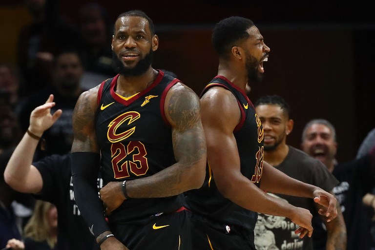 ON TO THE NEXT. LeBron James makes it into the second round of the playoffs for the 13 straight season of his career. Photo by Gregory Shamus/Getty Images/AFP 