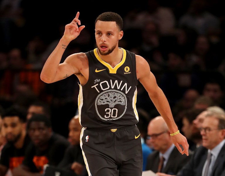 BACK SOON. Steph Curry has made ‘consistent functional progress.’ Photo by Getty Images/AFP  