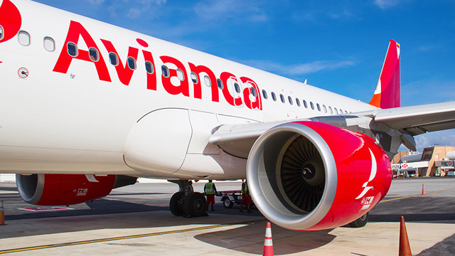 AVIANCA. An Avianca plane in Cancun, Mexico, on October 19, 2014. Photo from Shutterstock 